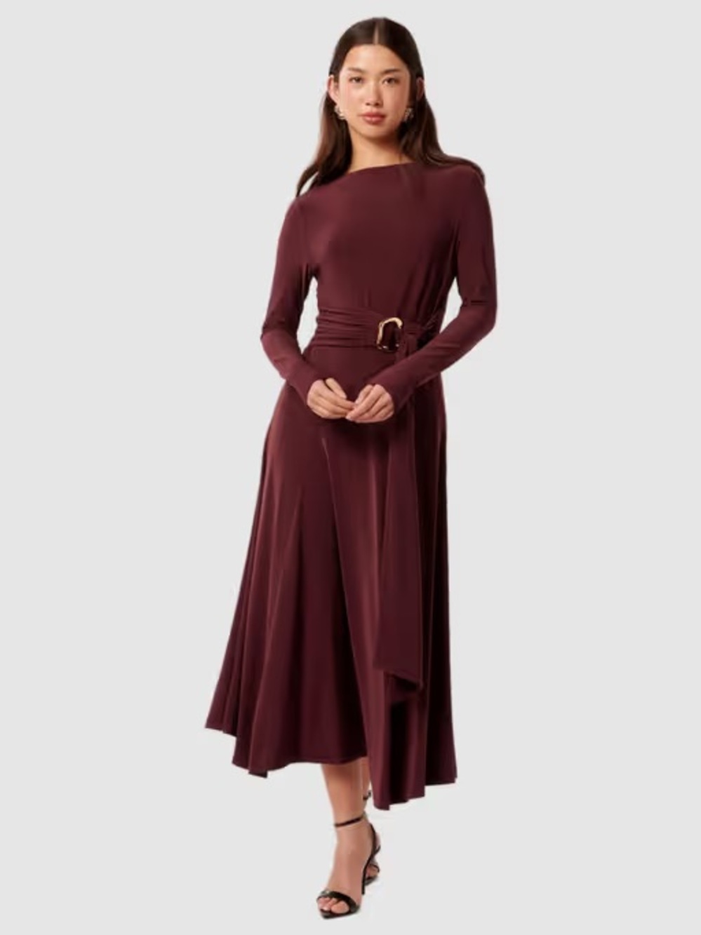 Forever New - Roxanna Hanky Hem Belted Dress with Belt, size US 14
